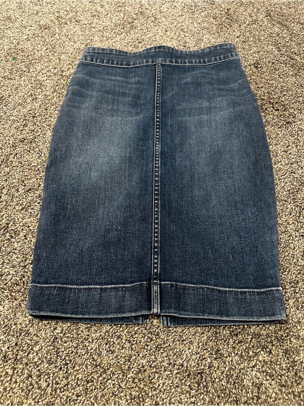 Wilfred Aritzia Classic Dark Blue Denim Pencil Skirt